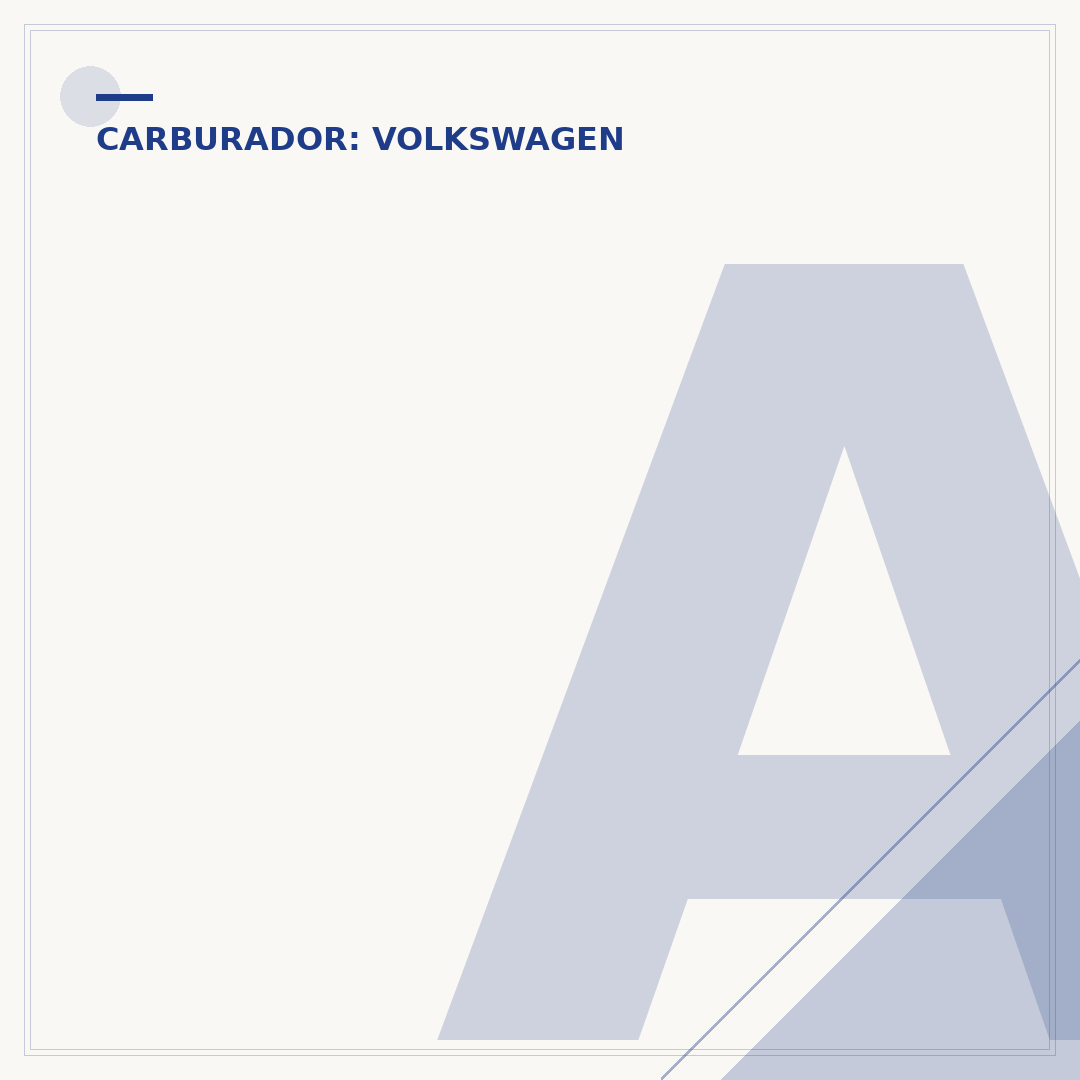 Agulha do carburador do Fusca: função e manutenção