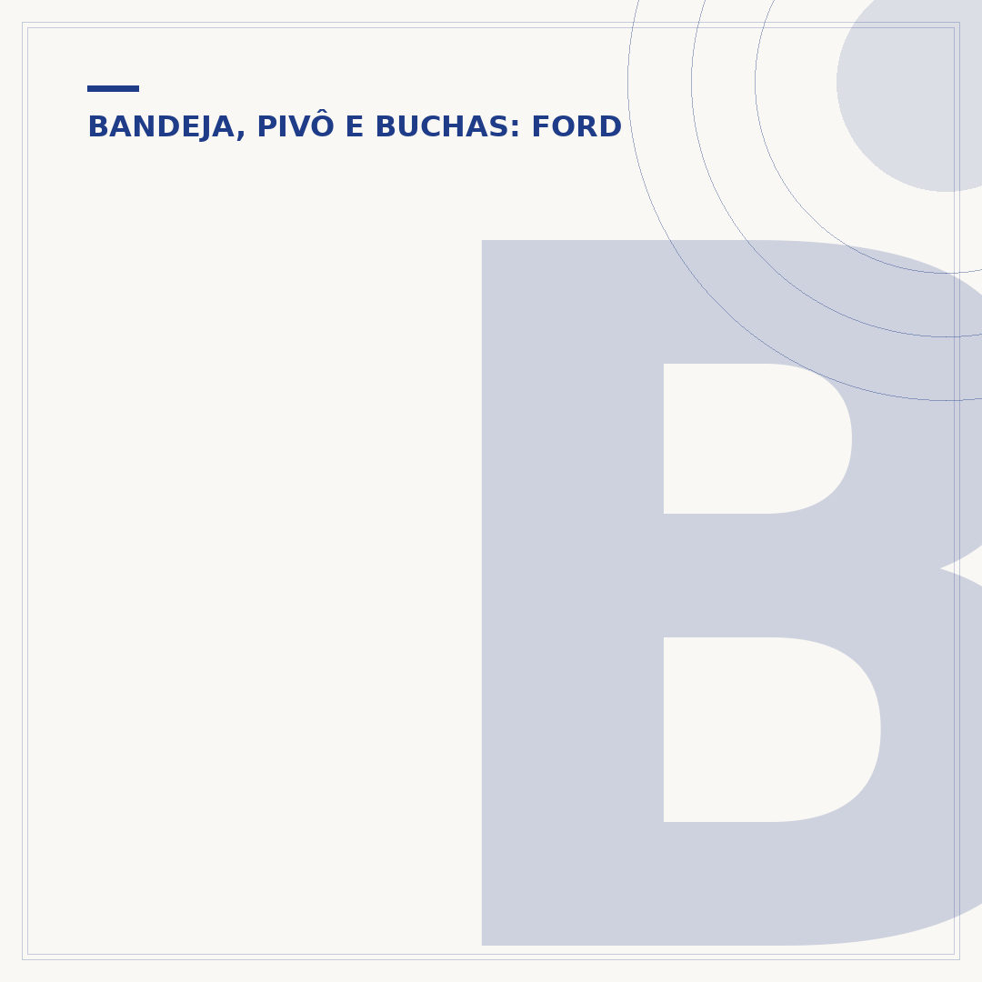 Bucha bandeja Focus: função e importância no veículo