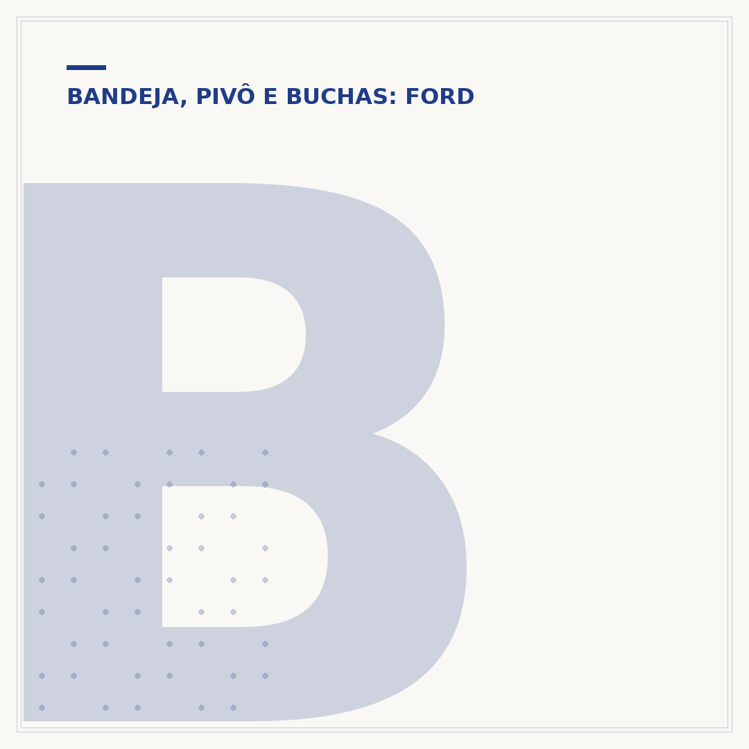 Bucha da bandeja do Ford Ka