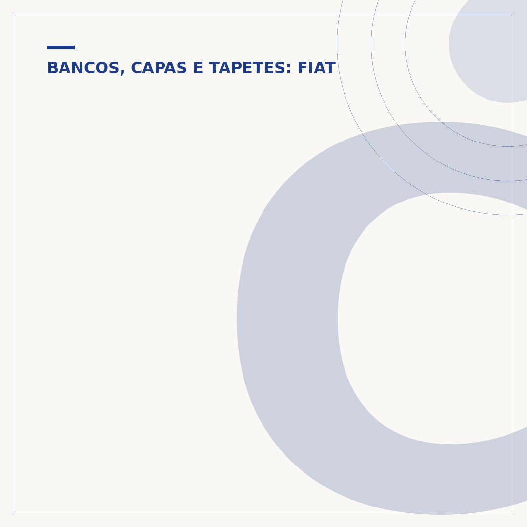 Capa de banco do Palio