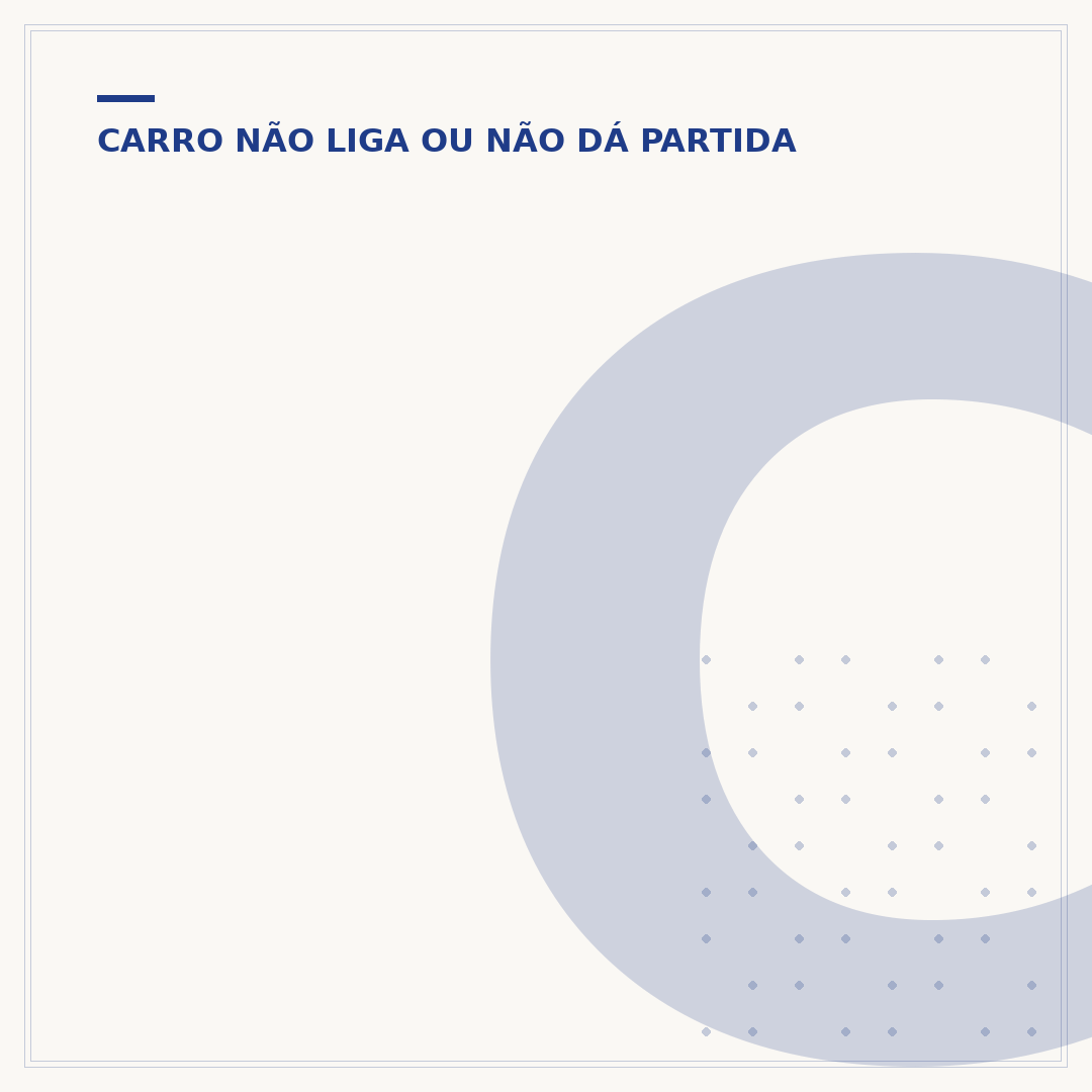 Carro dá partida mas não pega: causas e soluções