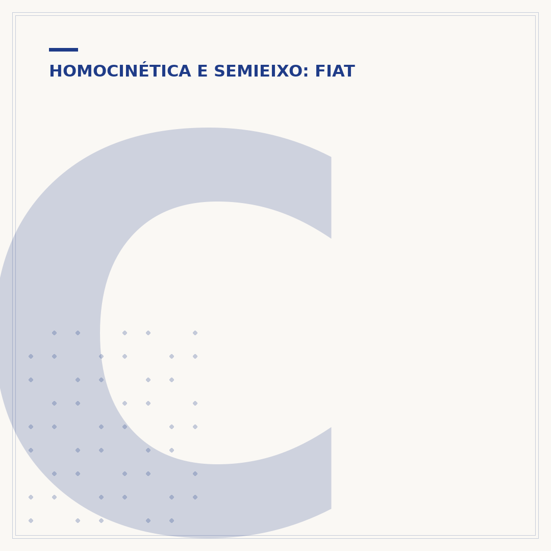 Coifa homocinética Uno: função, troca e manutenção