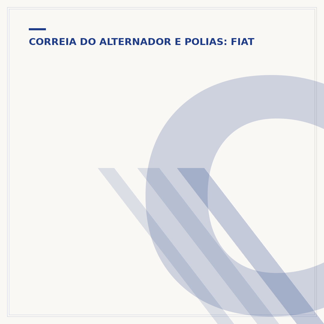 Correia do alternador Palio Fire 1.0 8v completo: kit