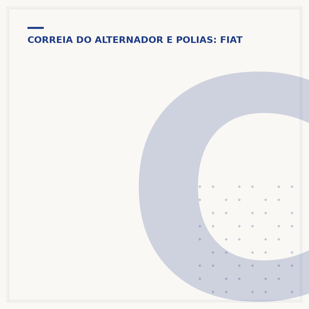 Correia do alternador do Palio Fire