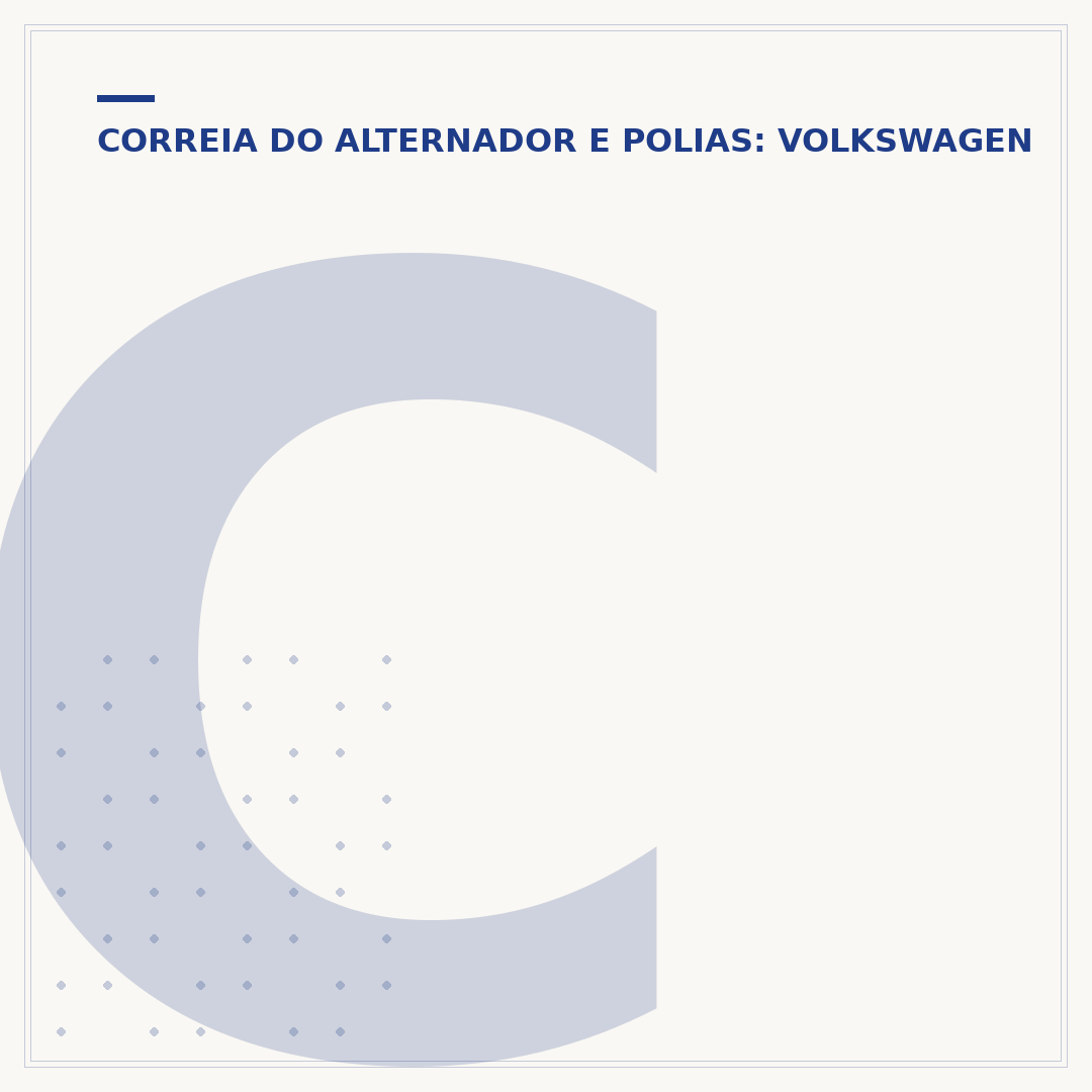 Correia do alternador do Santana 2.0 completo