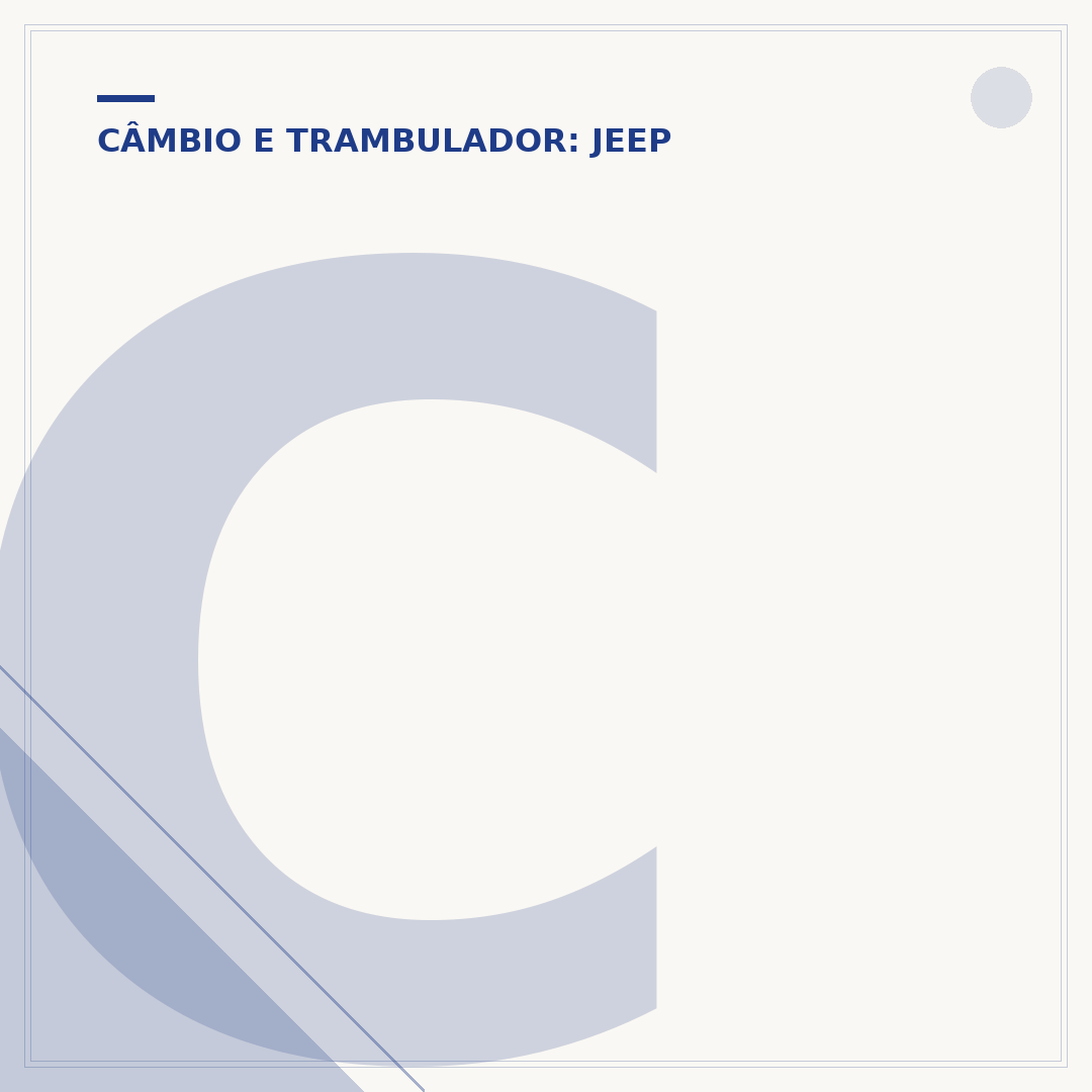 Coxim do câmbio do Jeep Compass