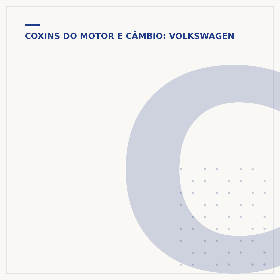 Coxim do motor Gol G5