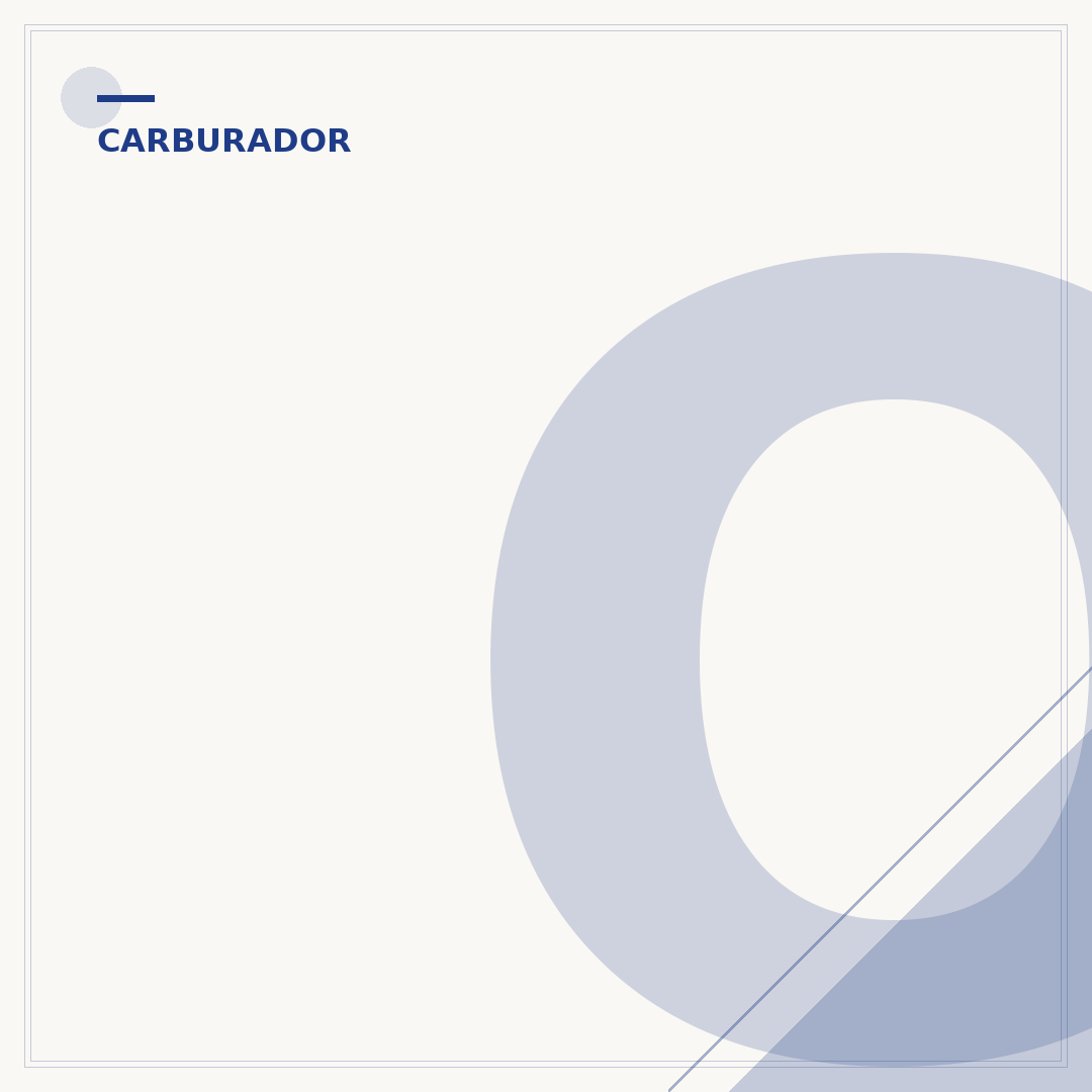 O defeito mais comum no carburador caracteriza-se por