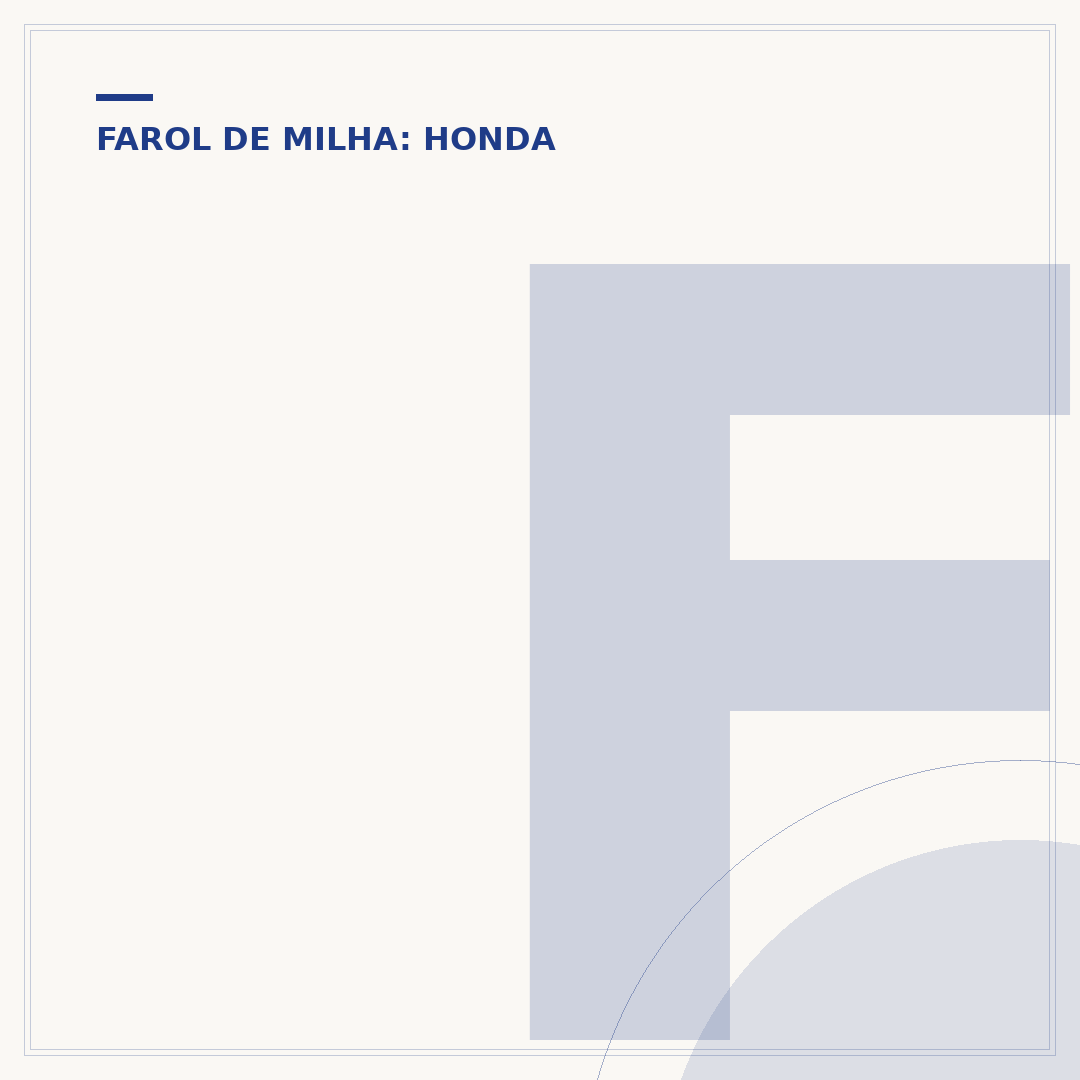 Farol de milha para Civic 2008