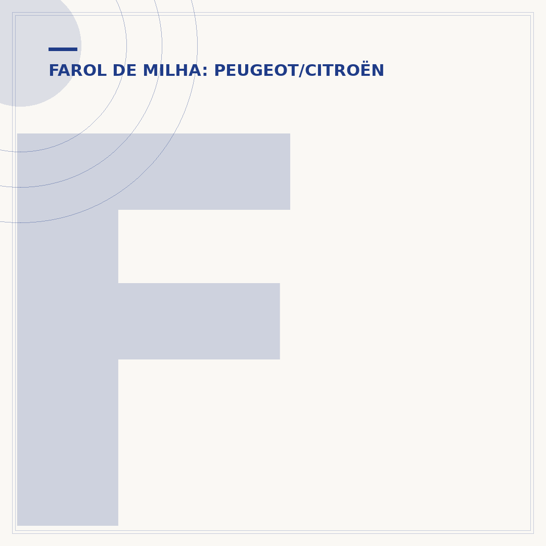 Farol de milha do Peugeot 307