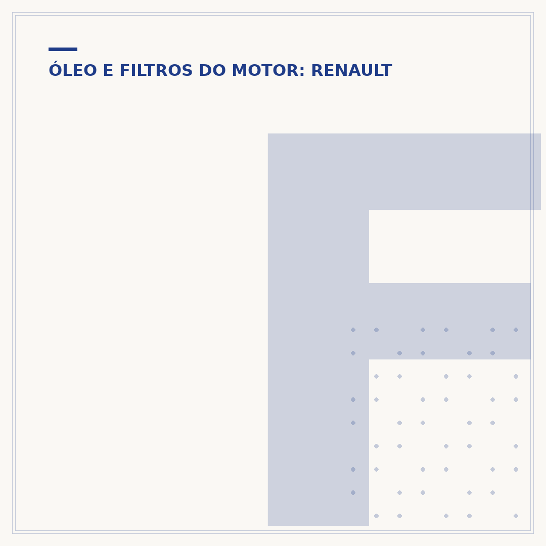 Filtro de óleo do Clio 1.0 16V