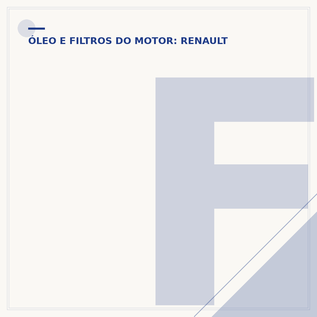 Filtro de óleo do Kwid 3 cilindros