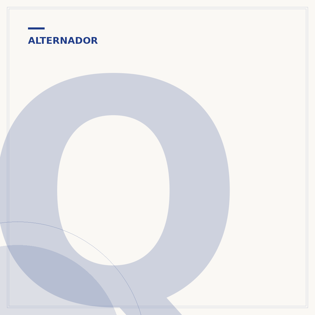 Qual a função do alternador? Gerar energia contínua
