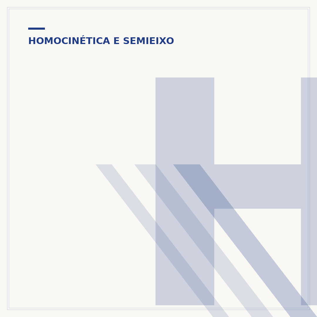 Homocinética do semi-eixo: fatores de deterioração
