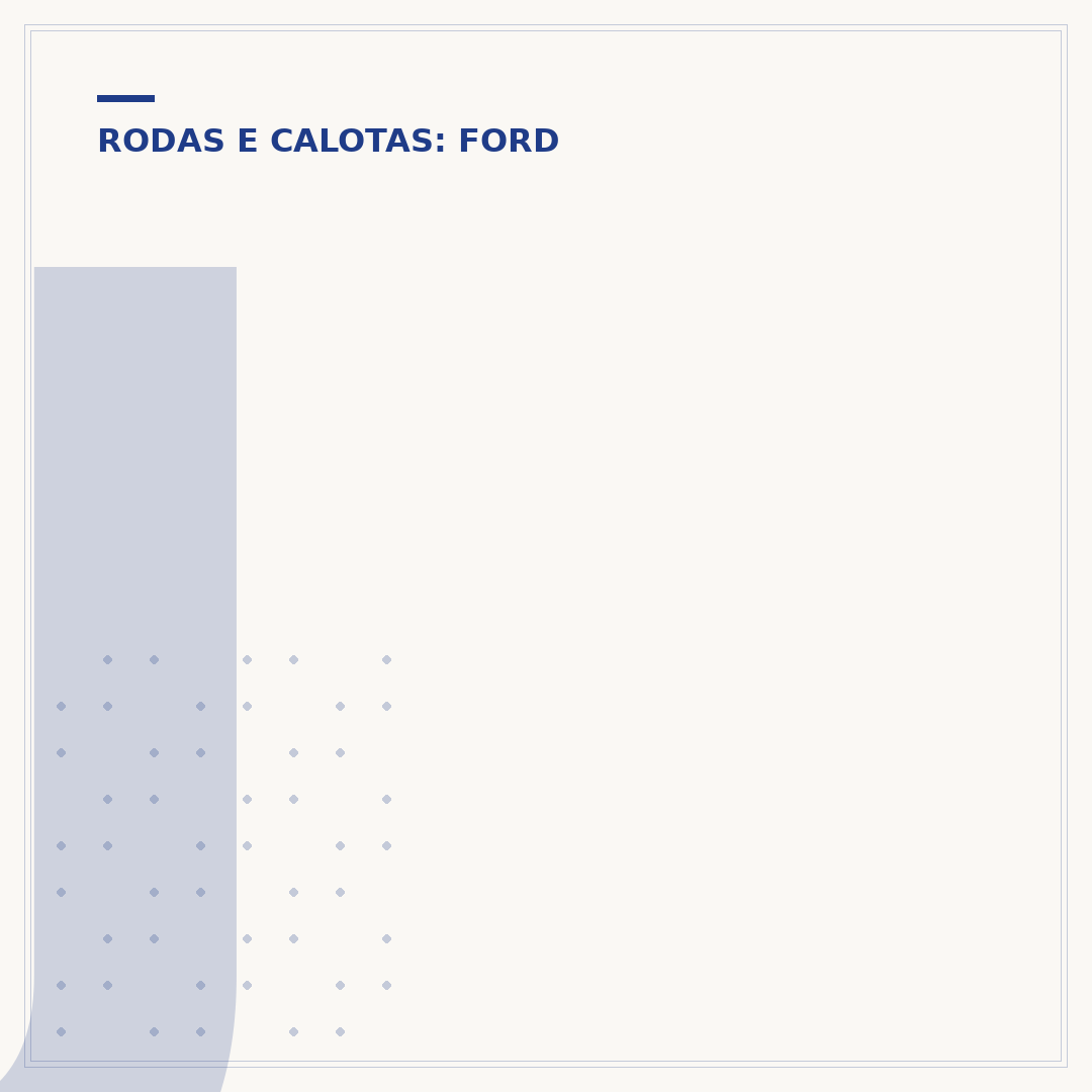 Jogo de roda Ford Ka: aros e materiais