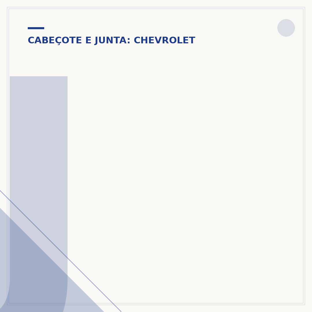 Junta do cabeçote do Opala 4cc