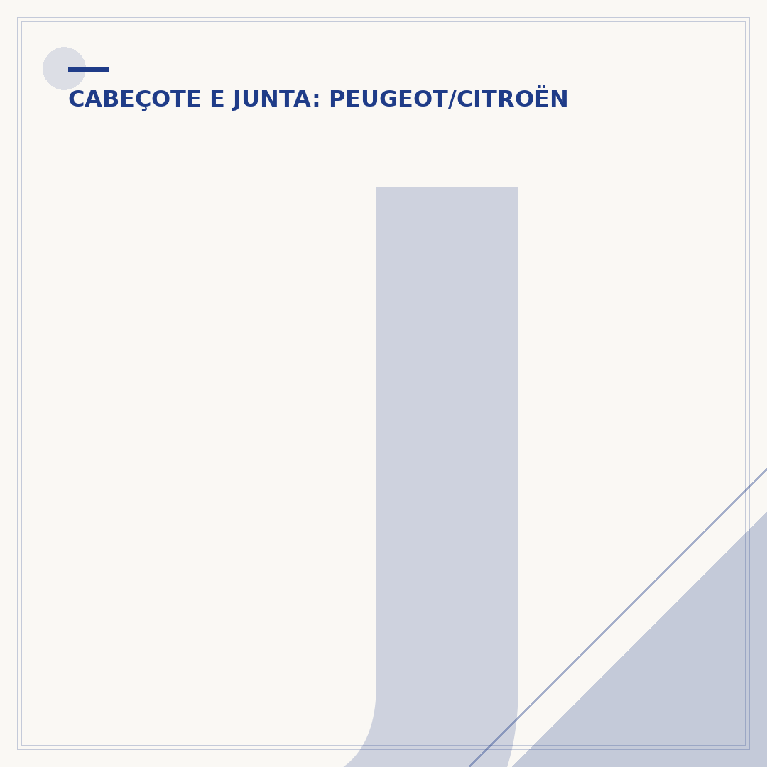 Junta do cabeçote do Peugeot 207