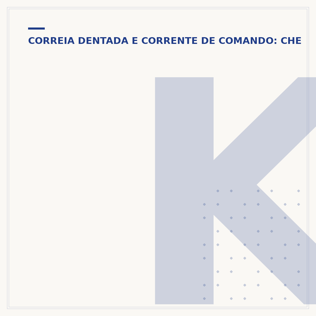 Kit correia dentada Onix 3 cilindros