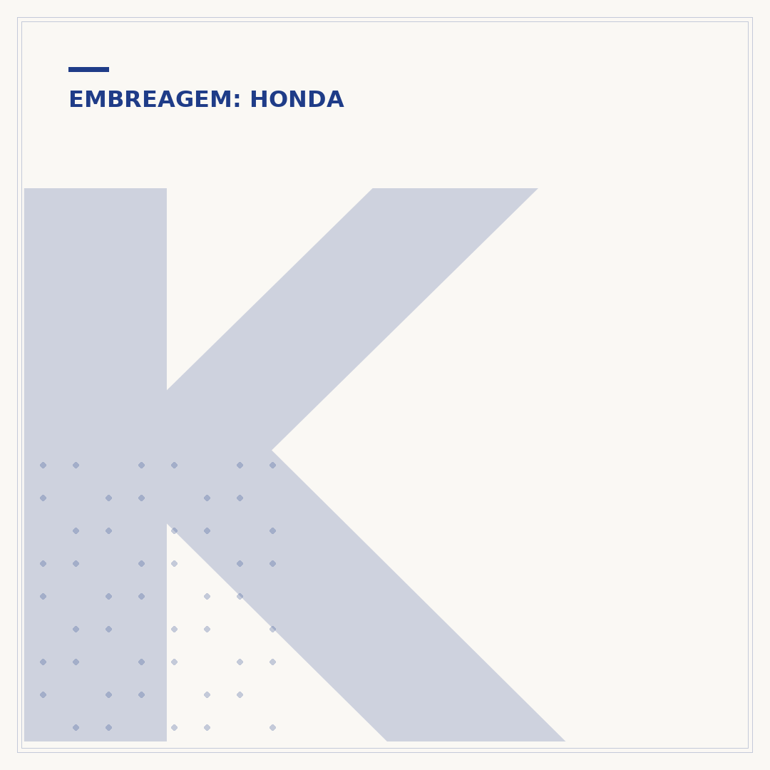 Kit embreagem 160 original Honda