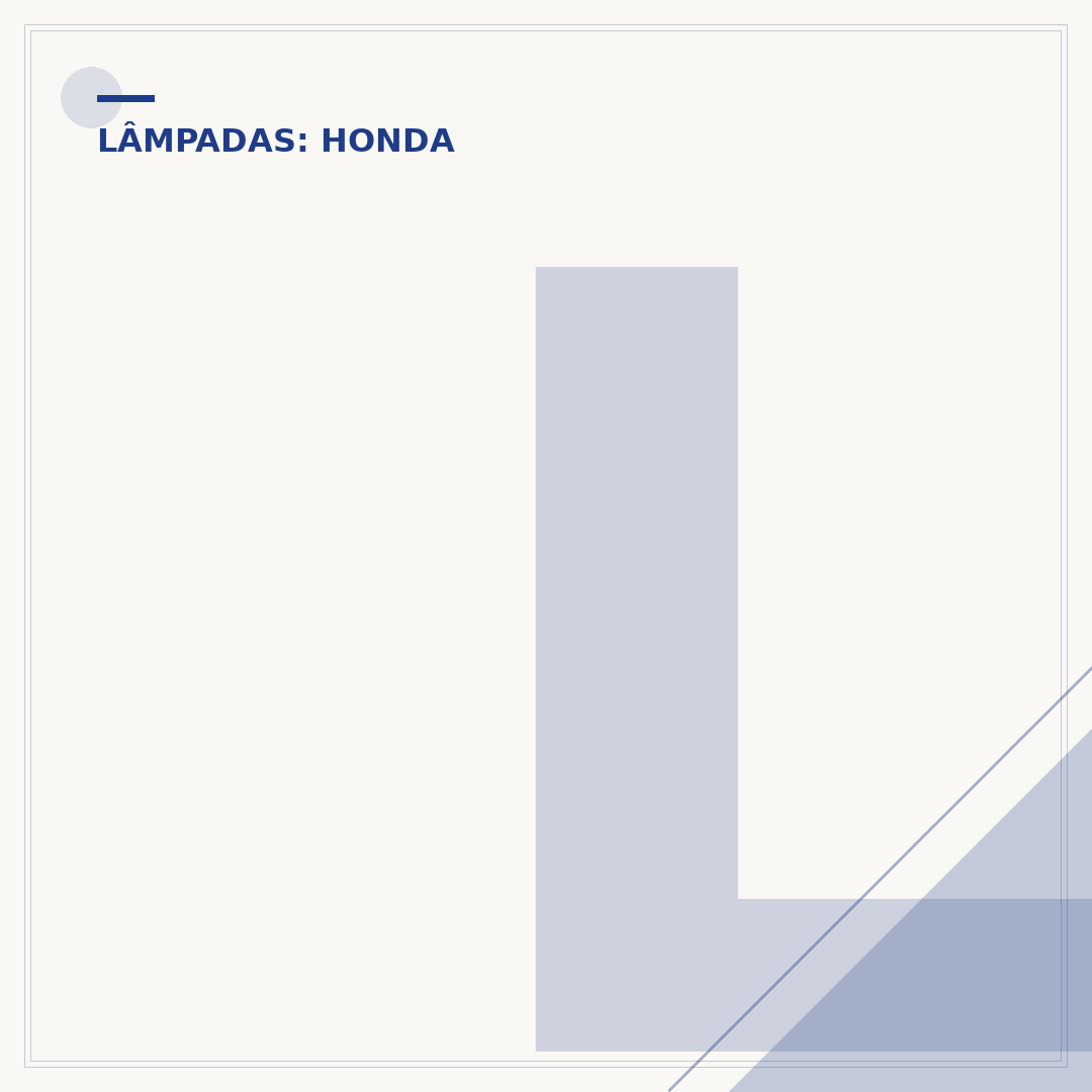 Lâmpada do farol para HRV 2016