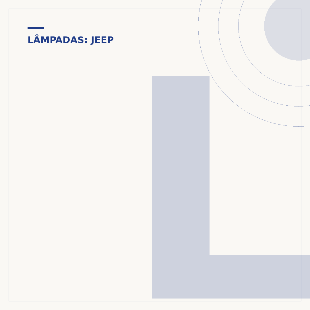 Lâmpada do farol do Jeep Renegade