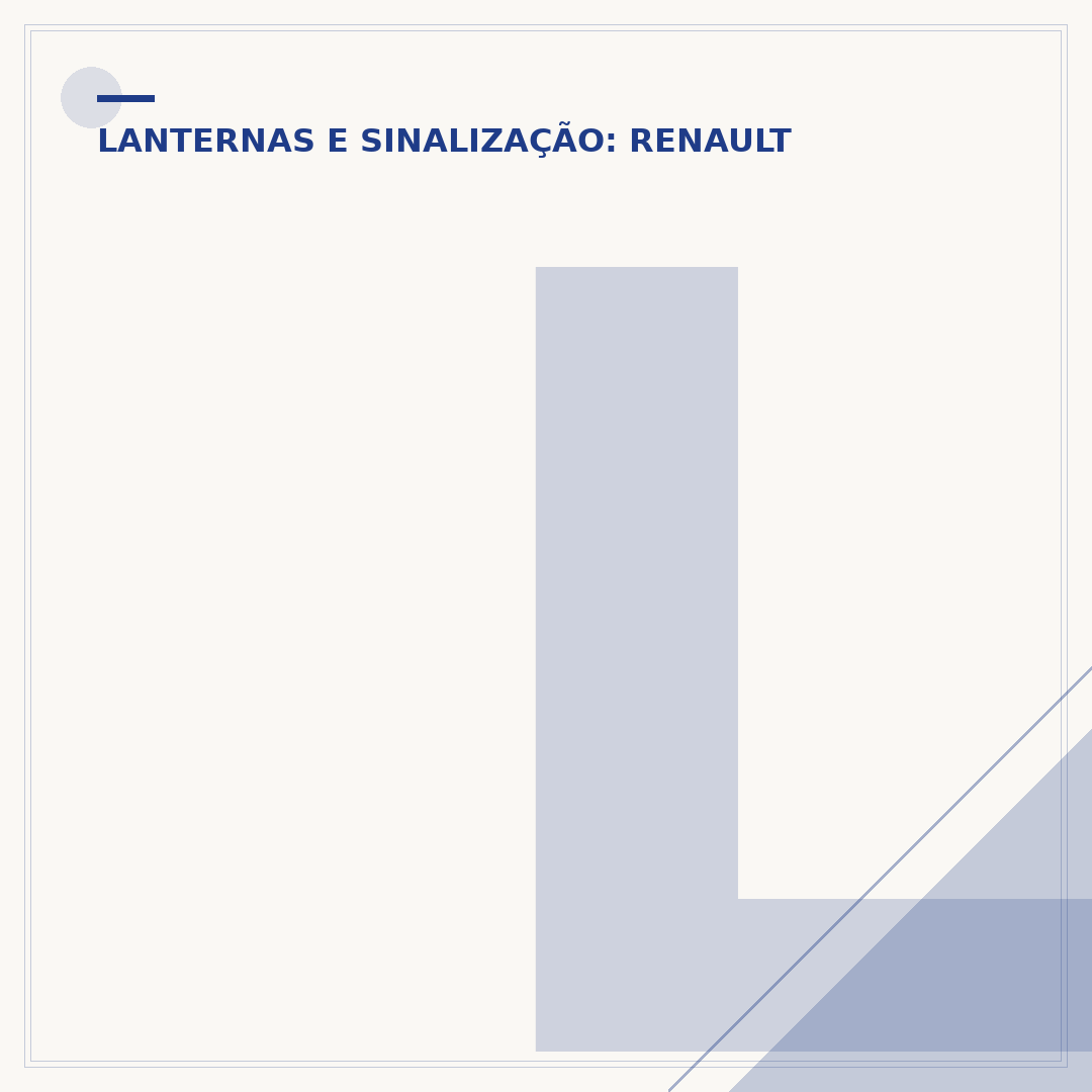Lanterna traseira da Renault Master
