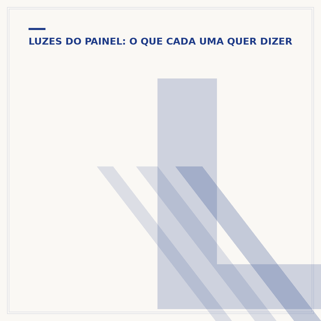 Luz amarela no painel da injeção eletrônica