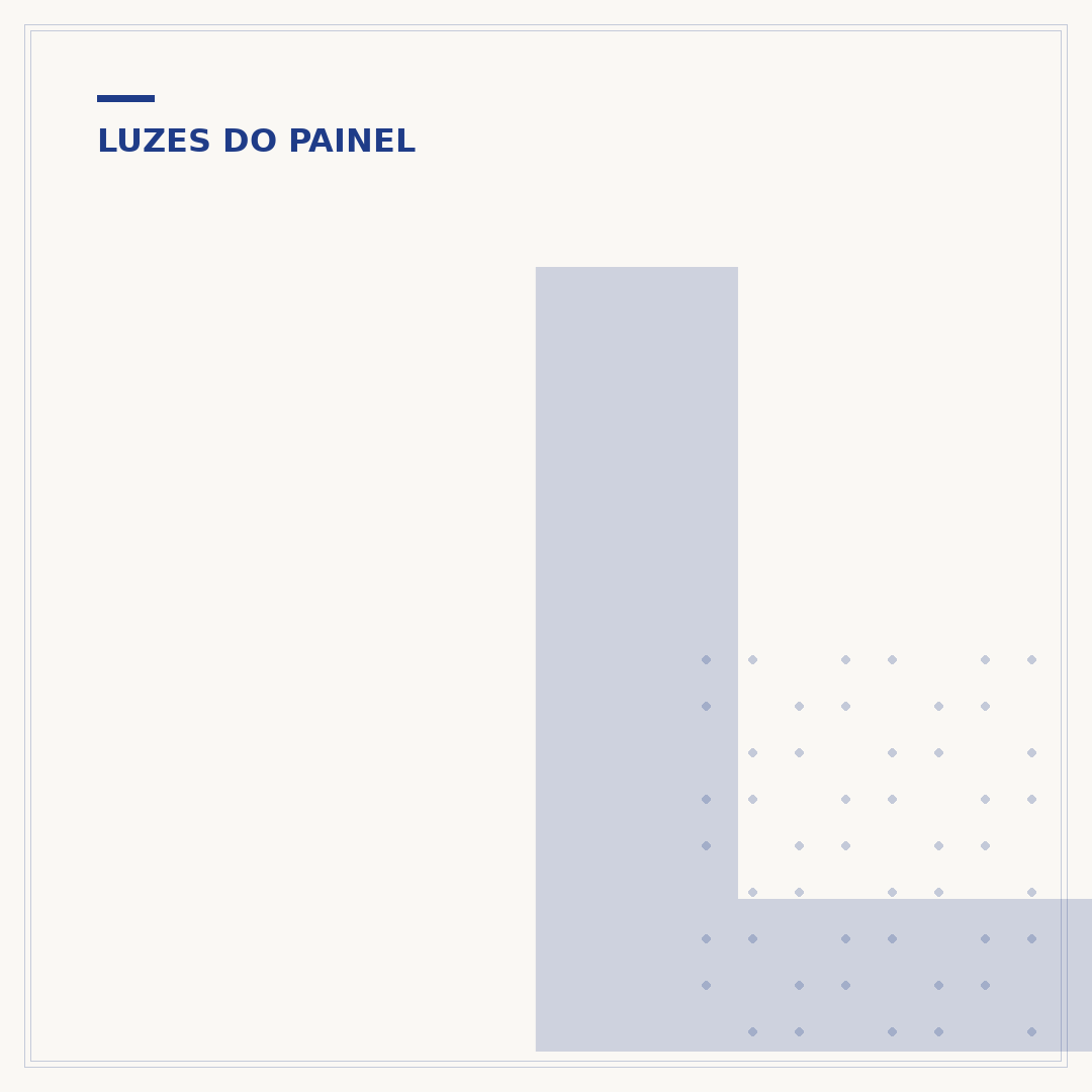 Luz do freio de mão piscando no painel