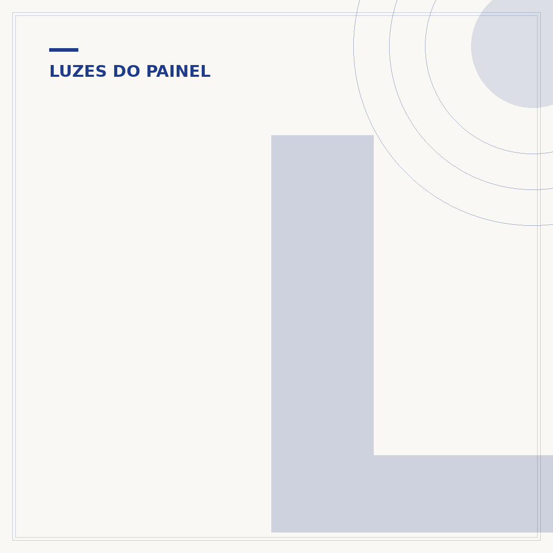 Luzes que acendem no painel do carro: símbolos comuns