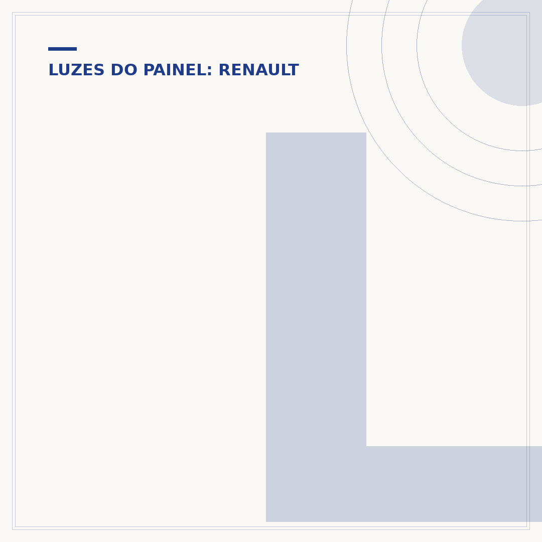 Luzes do painel do Kwid: significado e como agir