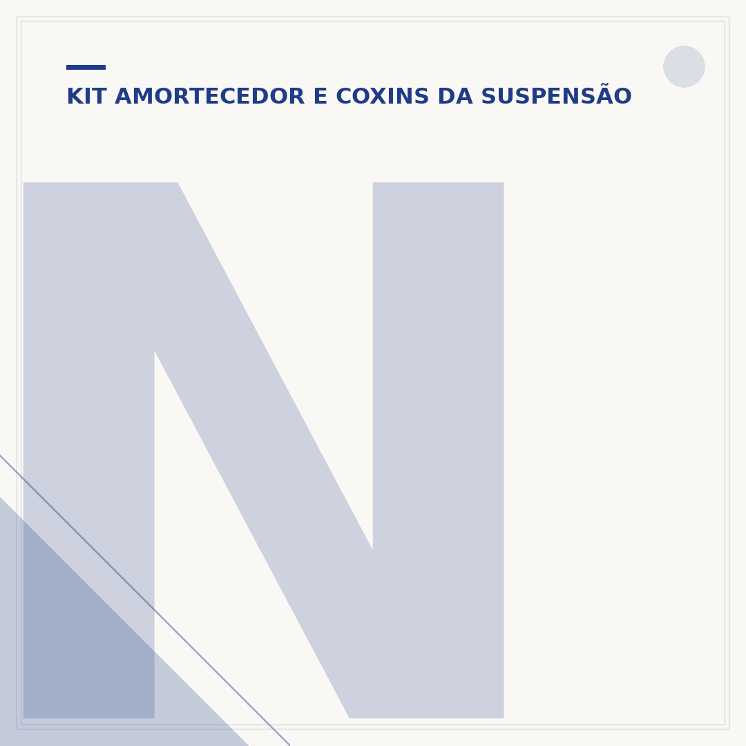 NCM kit amortecedor dianteiro: código e aplicação