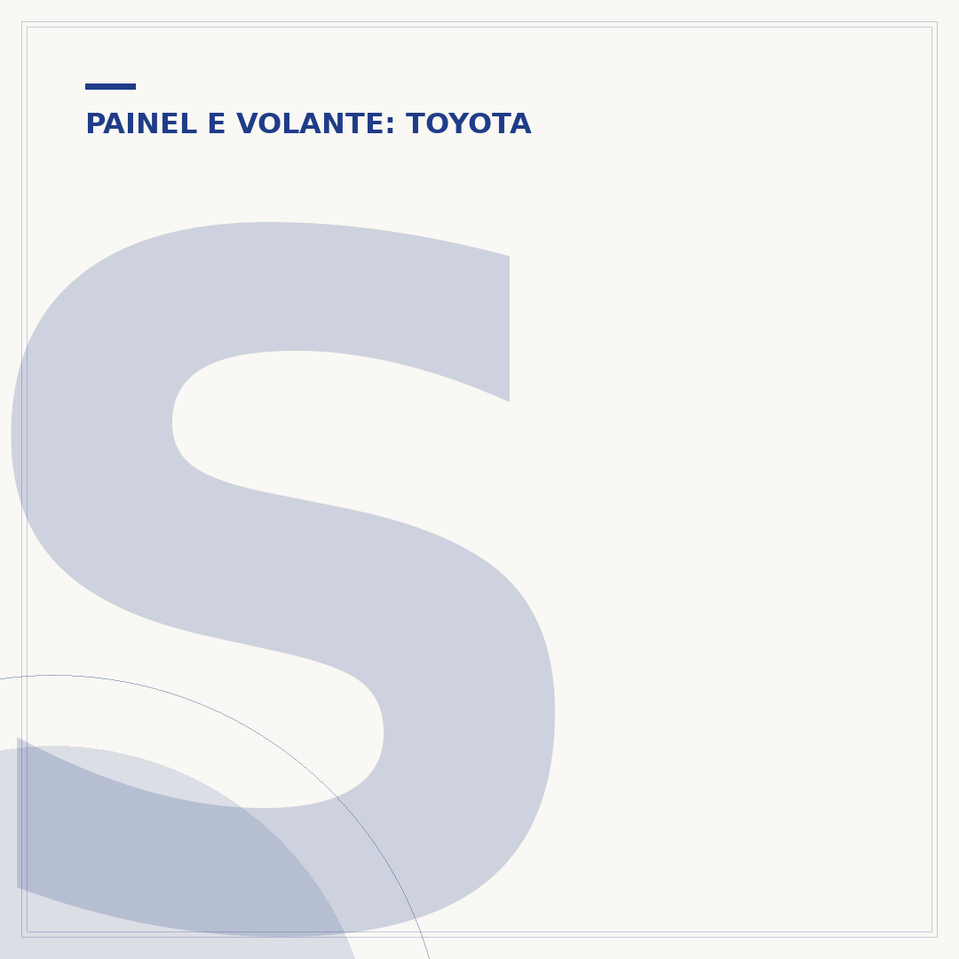 Sobre o painel do Toyota Bandeirante