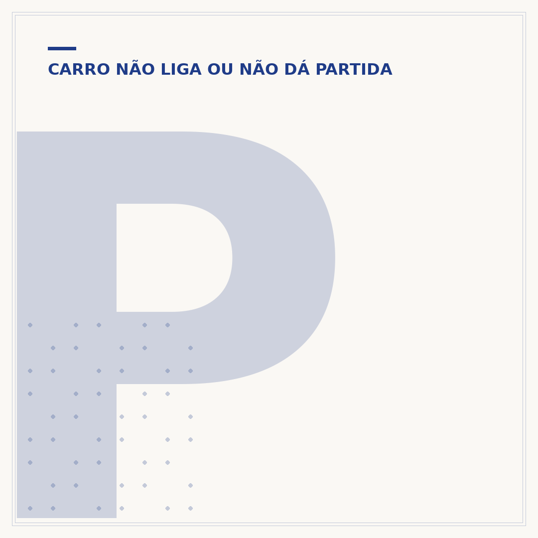 Partida a frio: entenda o sistema e evite problemas