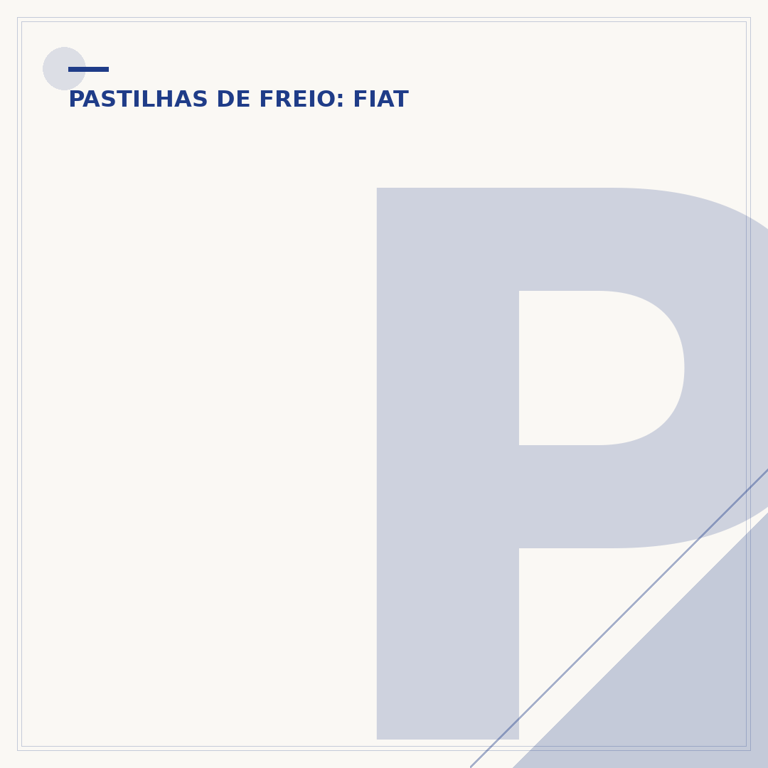Pastilha de freio do Mobi
