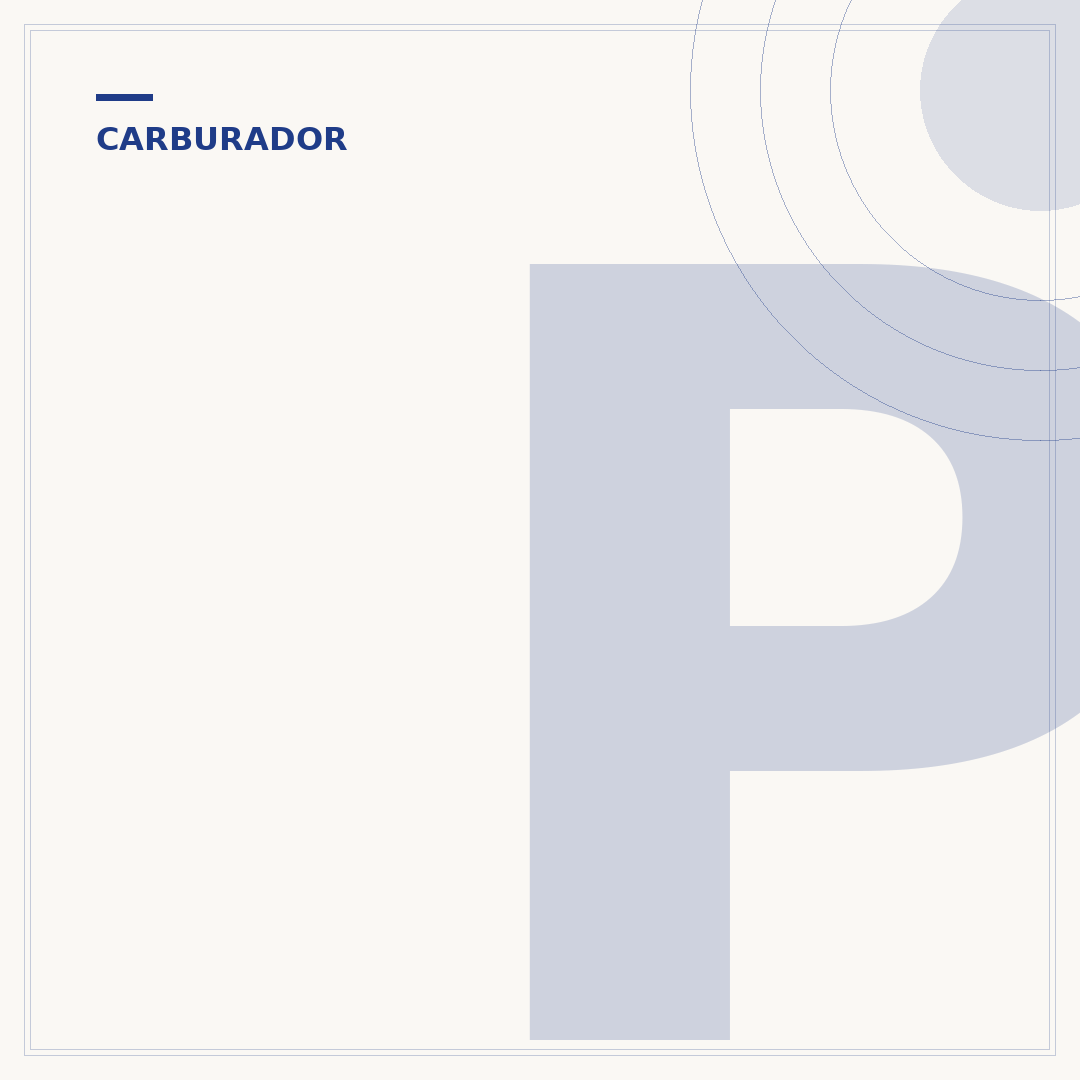 Peças do carburador