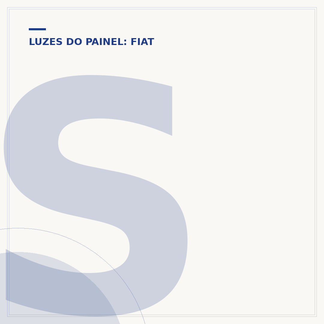 Significado das luzes do painel Fiat