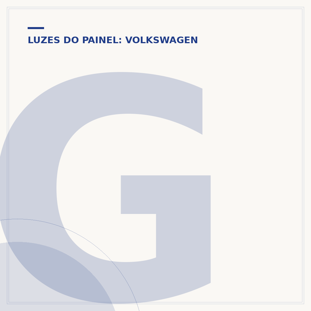 Gol G2: saiba o significado das luzes do painel