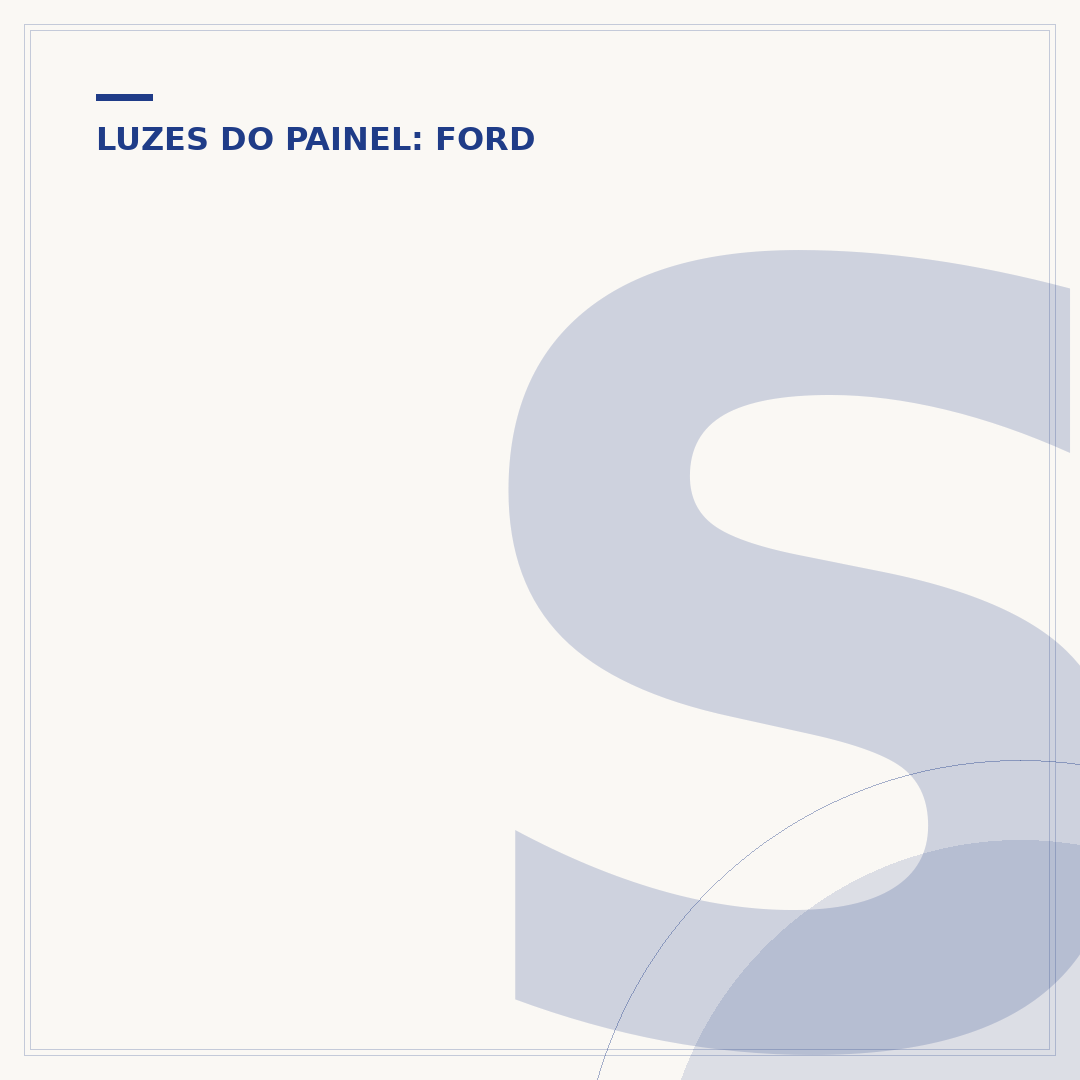 Símbolos do painel do Ford Ka