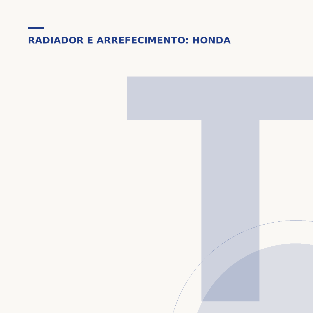 Tampa do radiador do Honda Civic