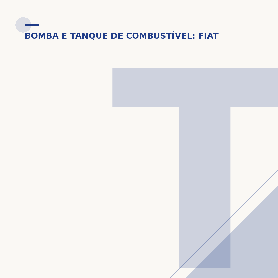 Tanque de gasolina do Palio