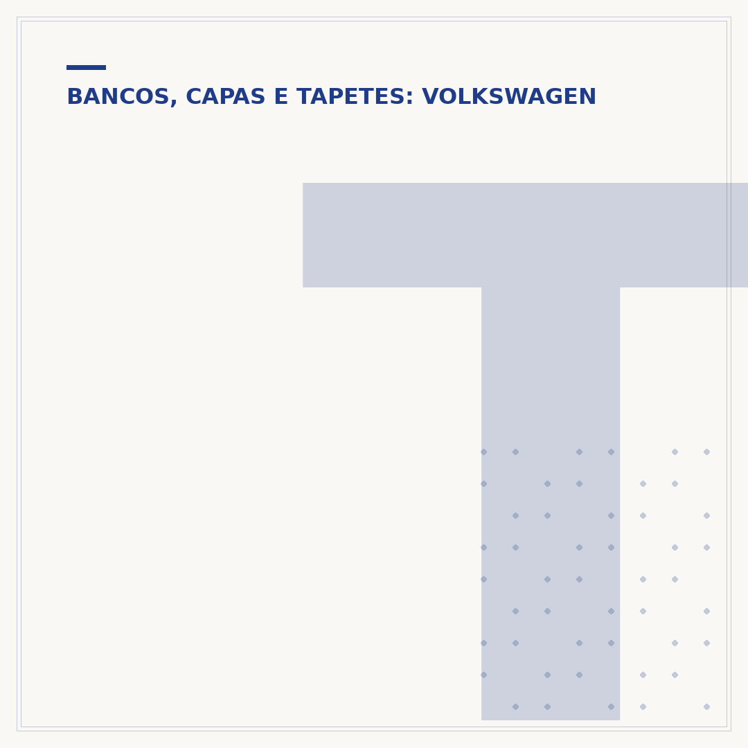 Tapete VW: materiais e construção