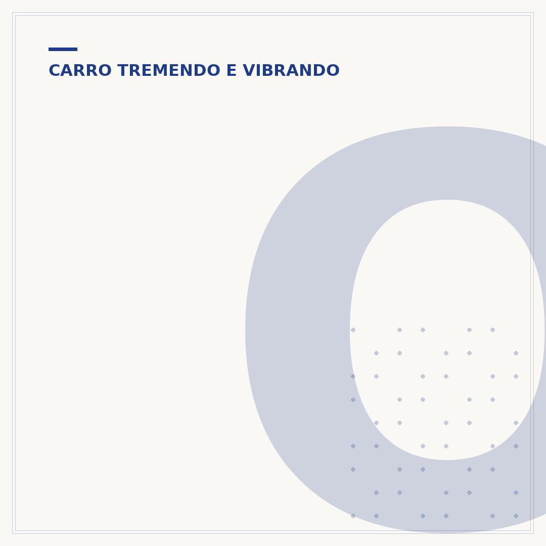 O que pode ser o volante tremendo?
