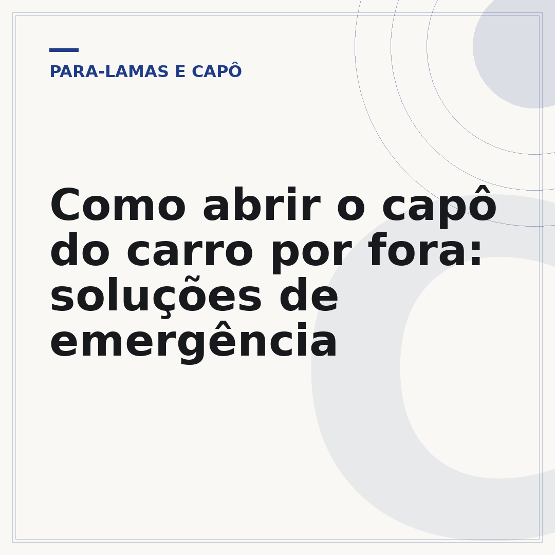 Como abrir o capô do carro por fora: soluções de emergência
