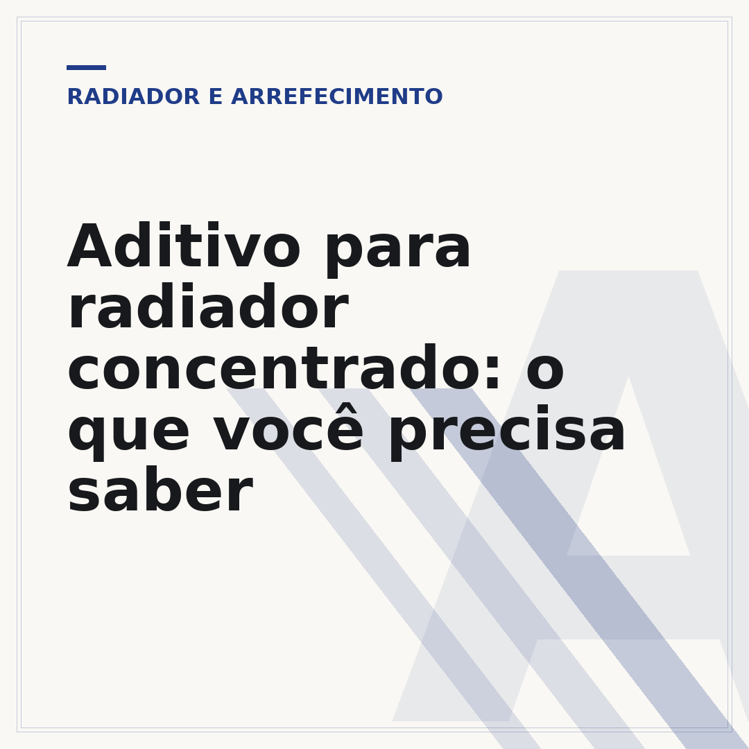Aditivo para radiador concentrado: o que você precisa saber