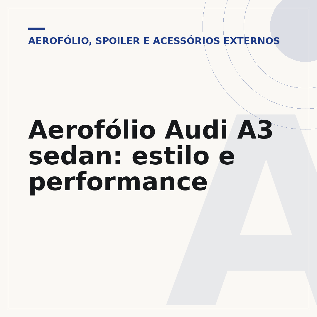 Aerofólio Audi A3 sedan: estilo e performance