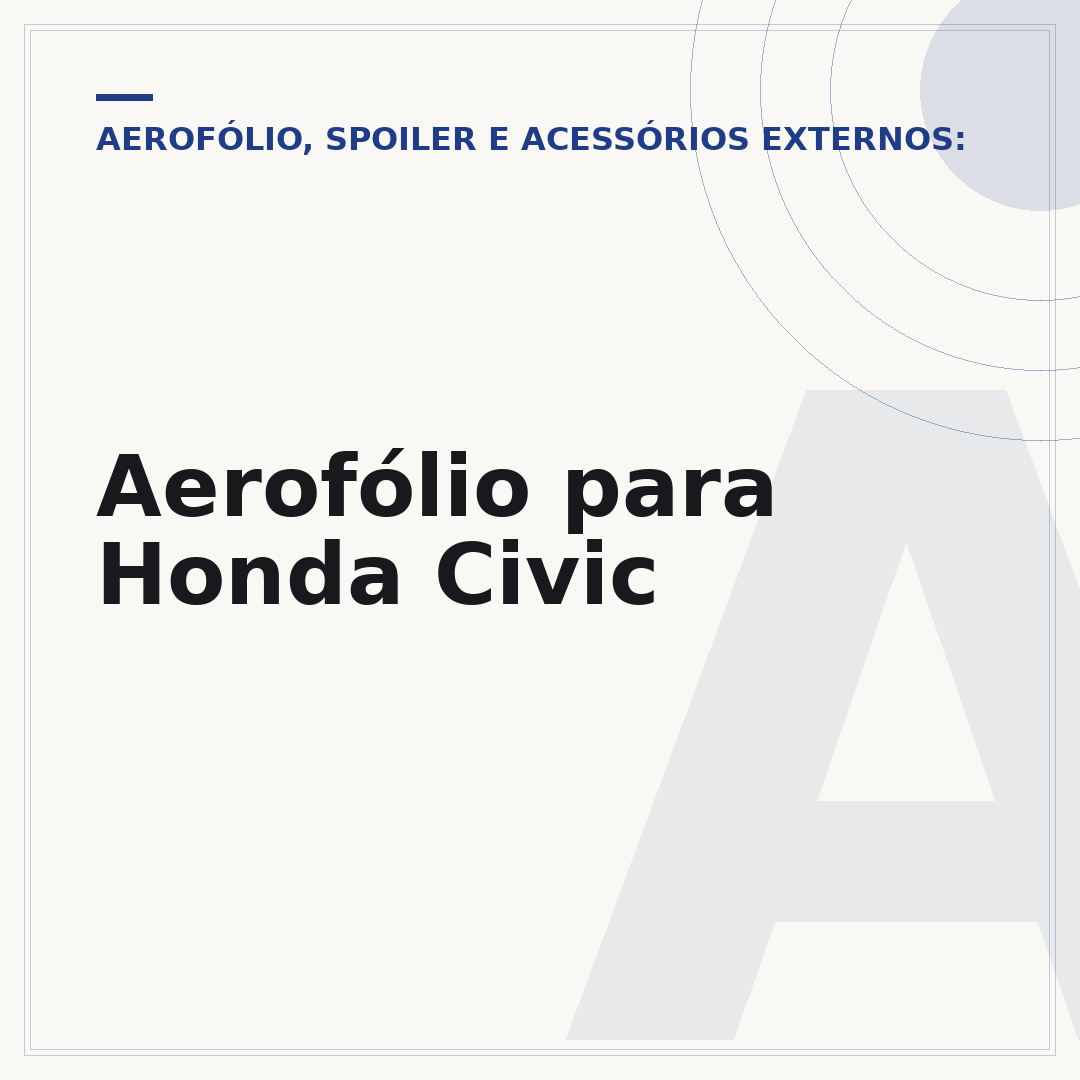 Aerofólio para Honda Civic