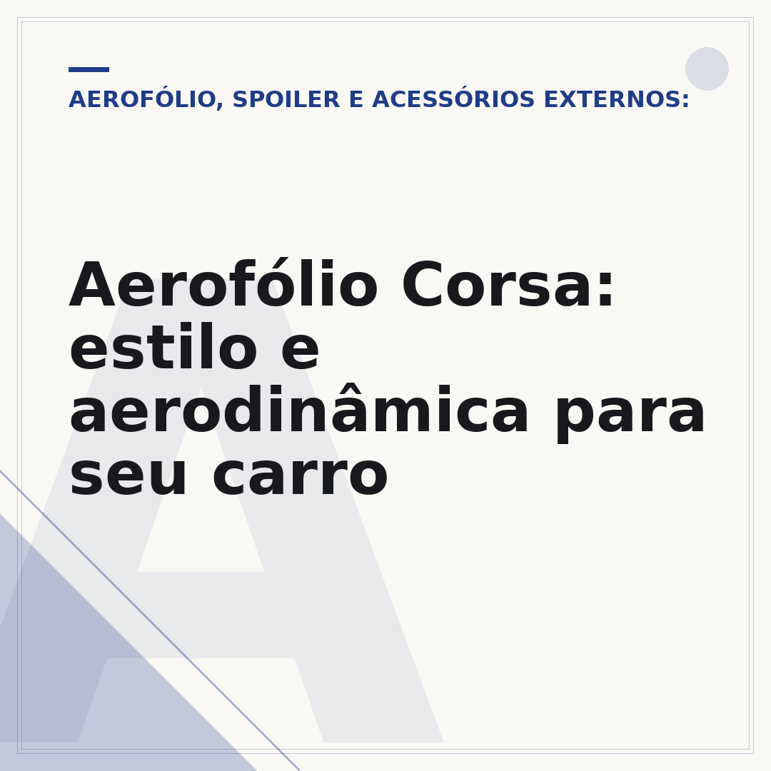 Aerofólio Corsa: estilo e aerodinâmica para seu carro
