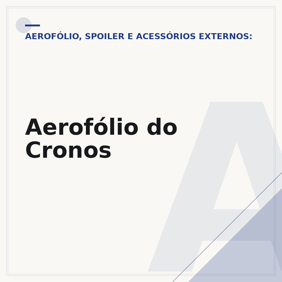 Aerofólio do Cronos