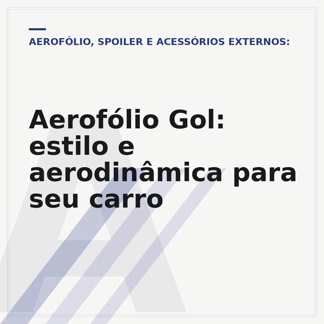 Aerofólio Gol: estilo e aerodinâmica para seu carro