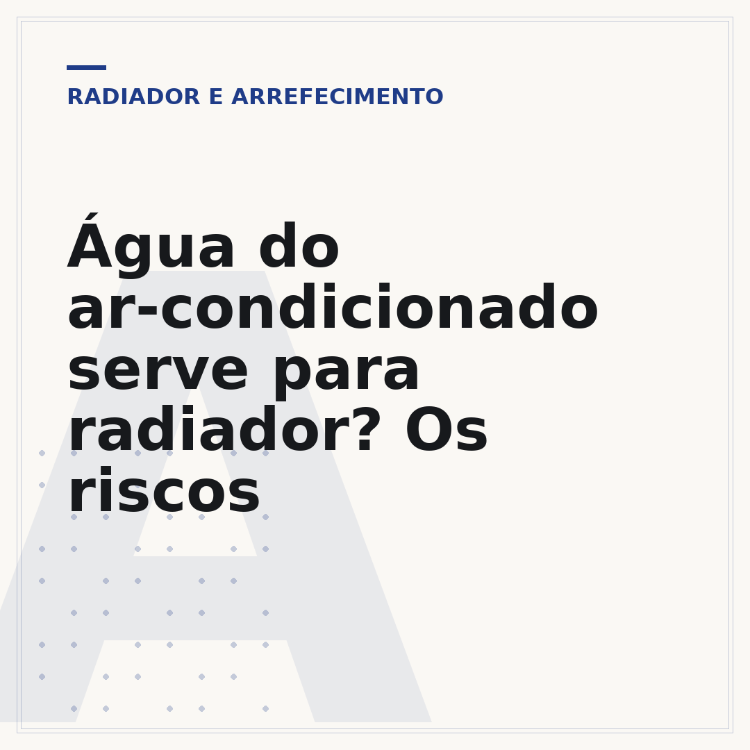 Água do ar-condicionado serve para radiador? Os riscos